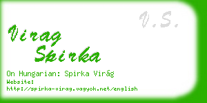 virag spirka business card
